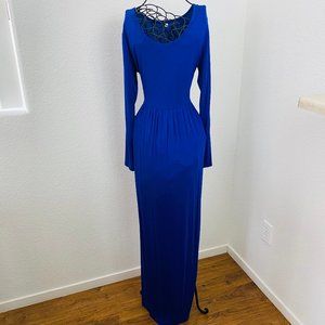 Long Sleeve Long Dress Stretchy Used Once Medium